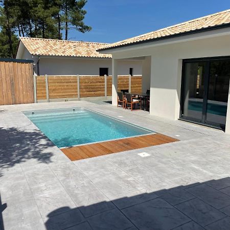 Maison Moderne Avec Piscine Chauffee Lacanau Luaran gambar